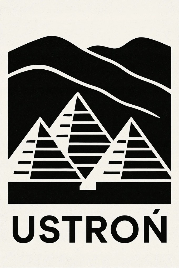 Poszter Minimalista Piramisok 70x100