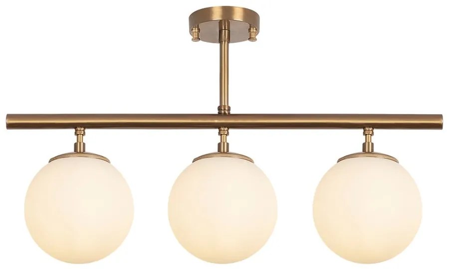 Bronzszínű mennyezeti lámpa üveg búrával ø 15 cm Atmaca – Opviq lights