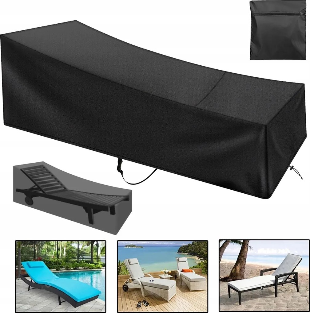 Napozóágy Huzat Kerti szék 210*75*80/40cm vízálló