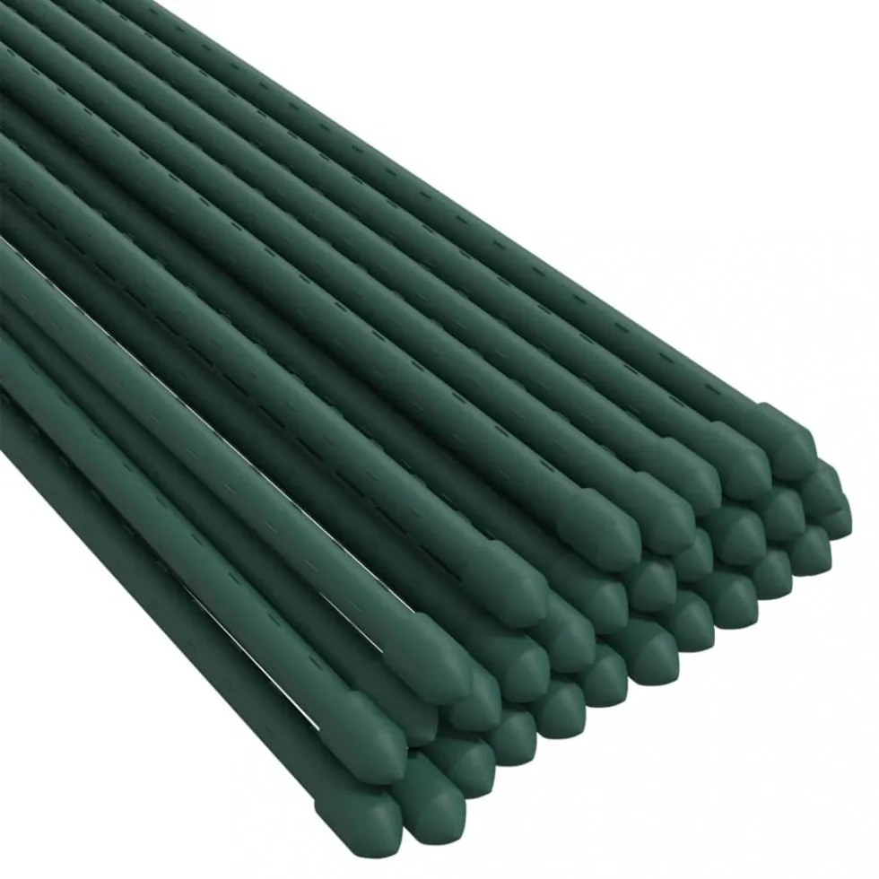 30 db zöld acél kerti növénykaró 115 cm