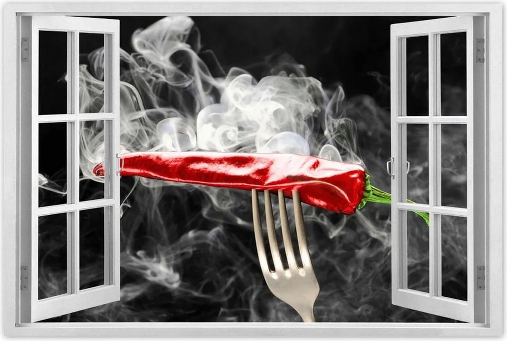 Poszterek 90x60 Piros paprika Füst