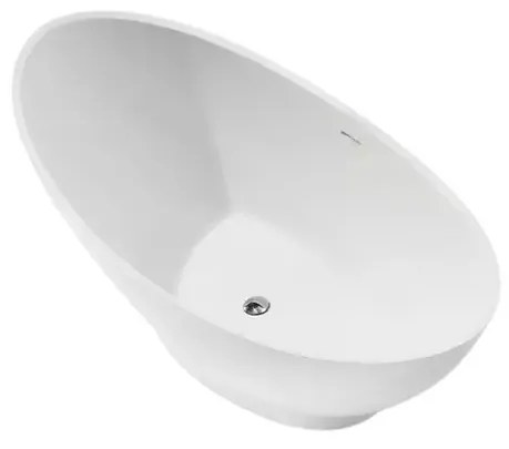 Affair Matt White öntöttmárvány szabadon álló kád 178x78,5x64 cm