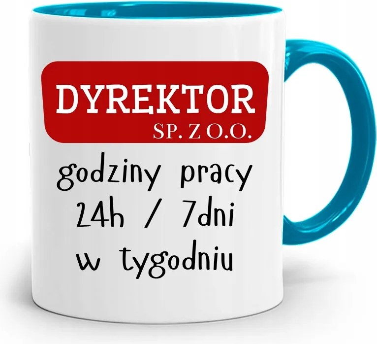 Igazgatónak Kék Bögre Kft. Igazgató, fényképes nyomattal