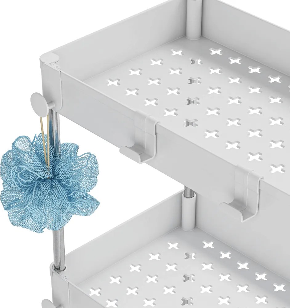 Mozgatható polc, fehér, ALIOL TYP 1