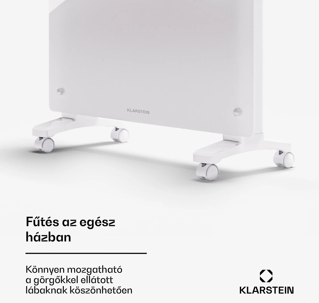 Klarstein Bornholm Smart 1500, konvektoros fűtőtest, 1500W, WiFi, LED, IP24