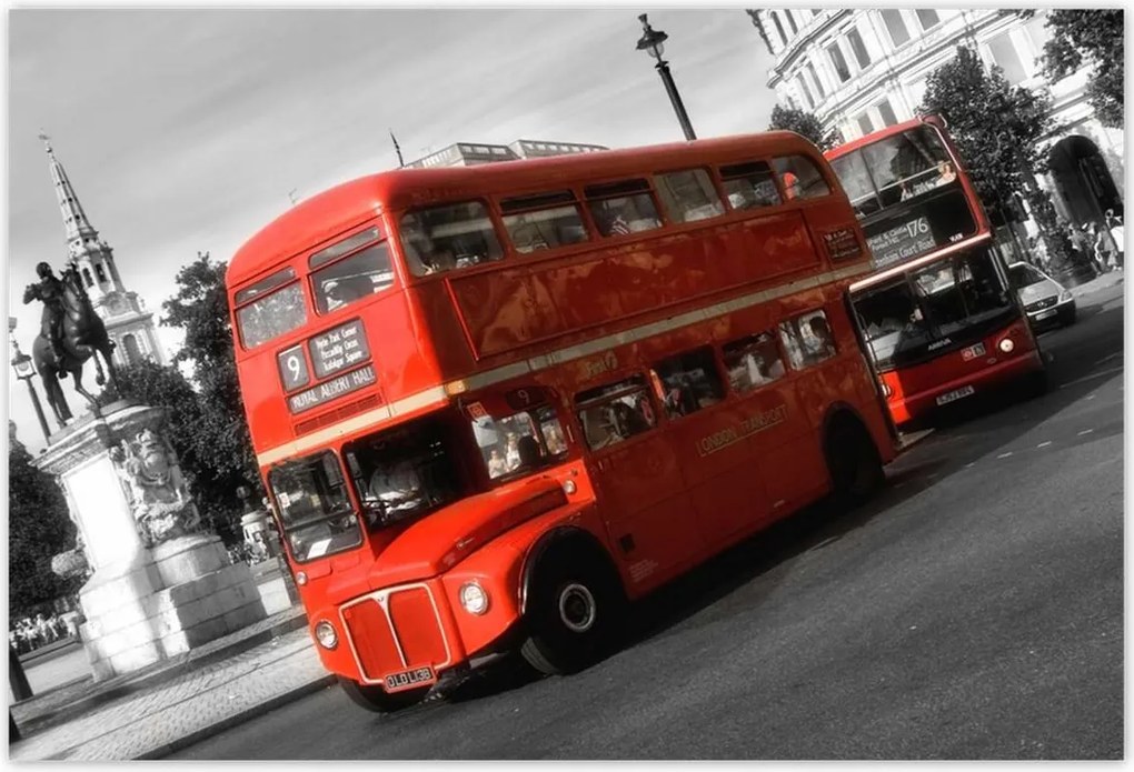 Poszterek 185x125 Piros busz