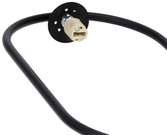 Függeszték CORDEL 1xG9/28W/230V fekete kábellel