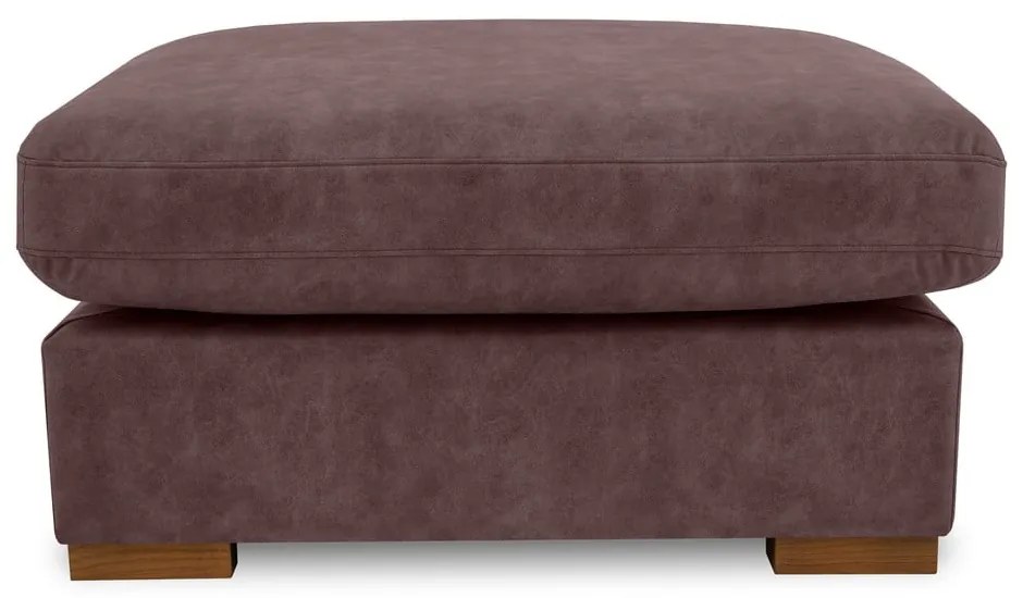 Sötétbarna bőrutánzat lábtartó Hamburg – Scandic