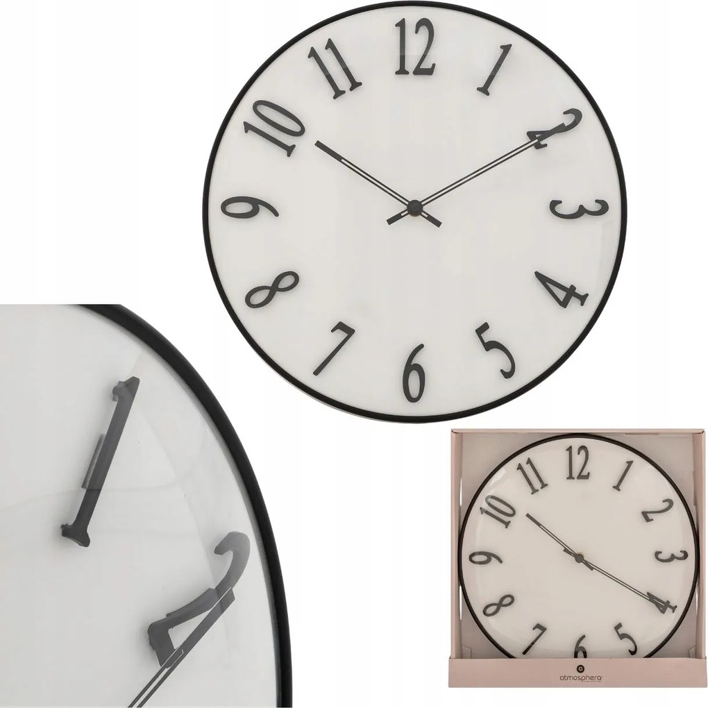 Falióra 35 CM Háromdimenziós Fehér Előszoba Nappali Modern