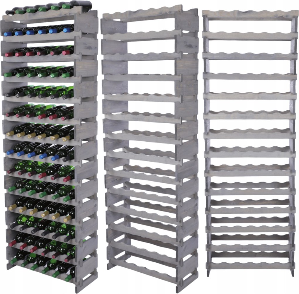 Bortartó állvány moduláris palacktartó 14x6 építs, mint az impregnáló kockák