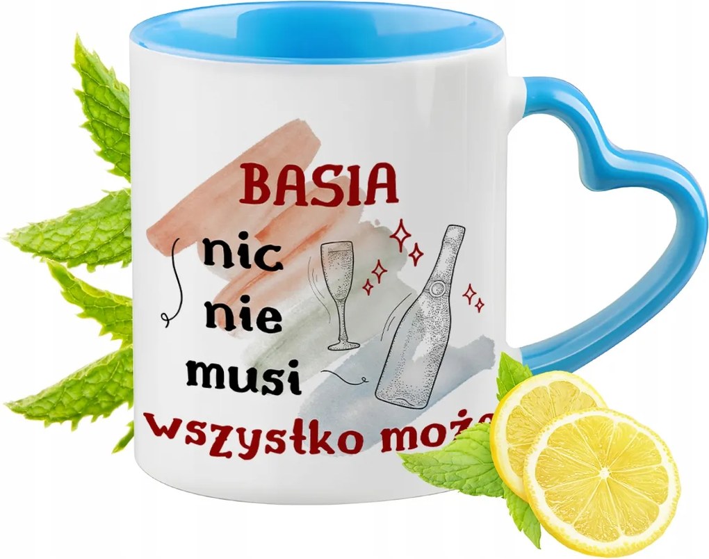 Basi Barbara Kék Bögre Szív Alakú Füllel Ajándék