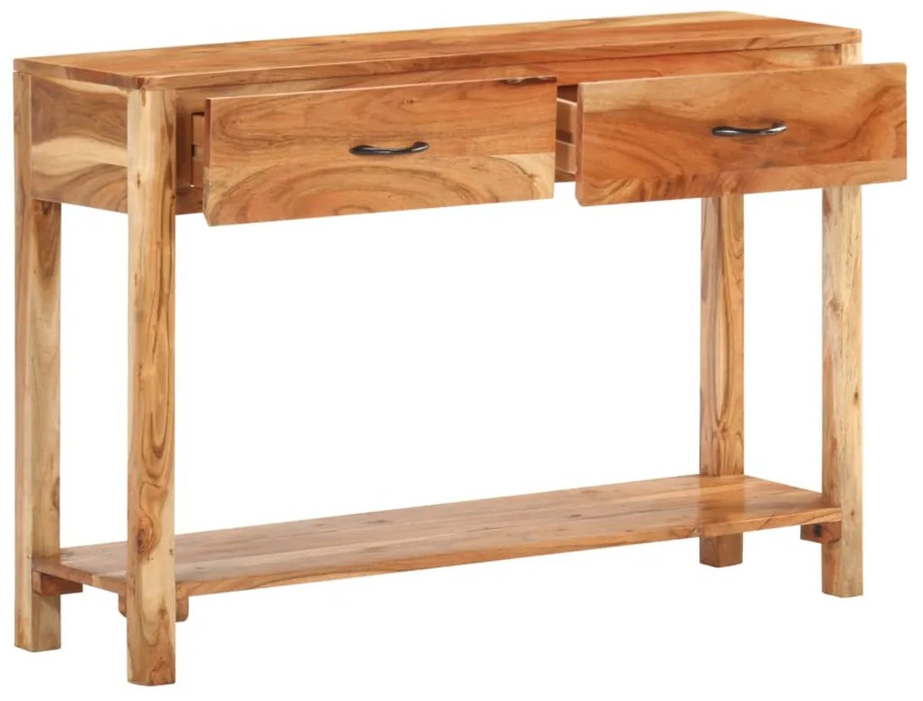 tömör akácfa tálalószekrény 110 x 30 x 75 cm