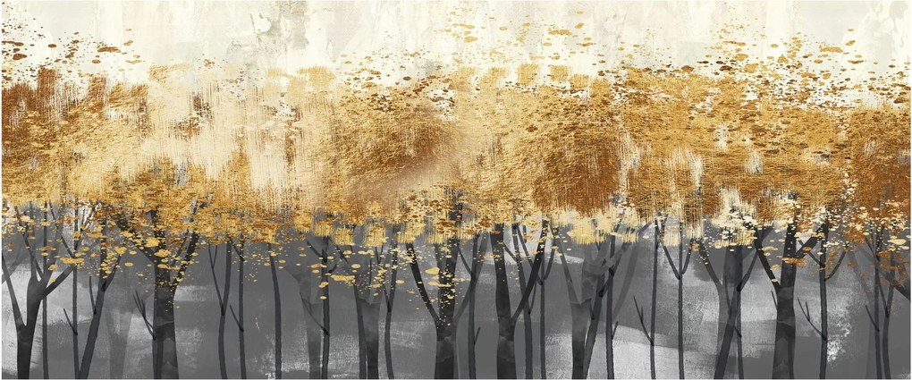 Kép - Arany fák (120x50 cm)
