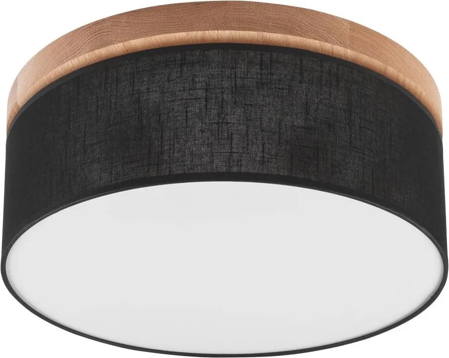 Brilagi - LED mennyezeti lámpa BELLADONNA 2xE27/15W/230V átm. 40 cm fekete/tölgy