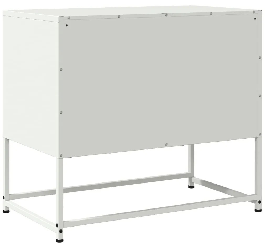 fehér acél TV-szekrény 68,5x39x60,5 cm