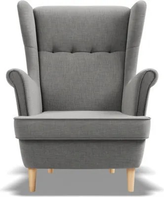 Uszak Mini fotel, fonott, szürke