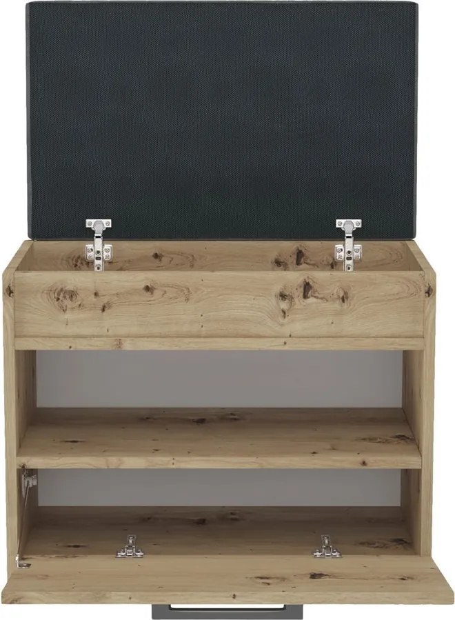 Parma cipősszekrény üléssel és tárolóval, tölgy