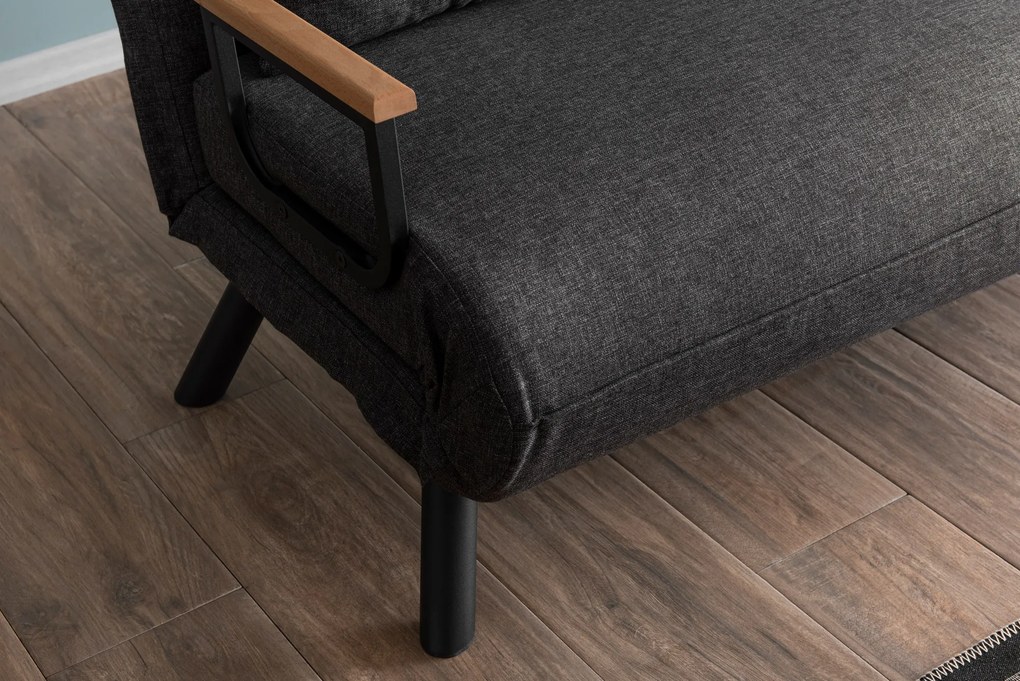 Kanapé Futon Samara (sötétszürke). 1073580