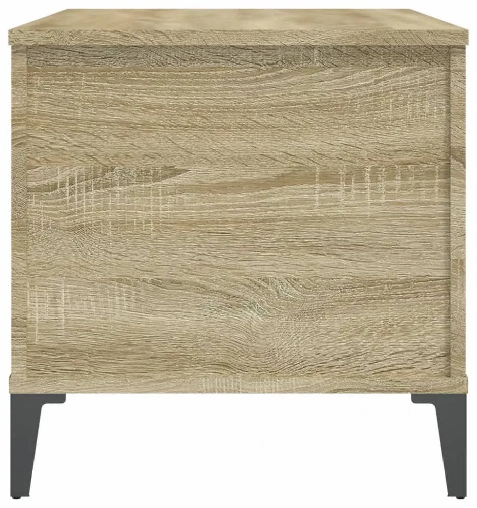 sonoma tölgy színű szerelt fa dohányzóasztal 90x44,5x45 cm