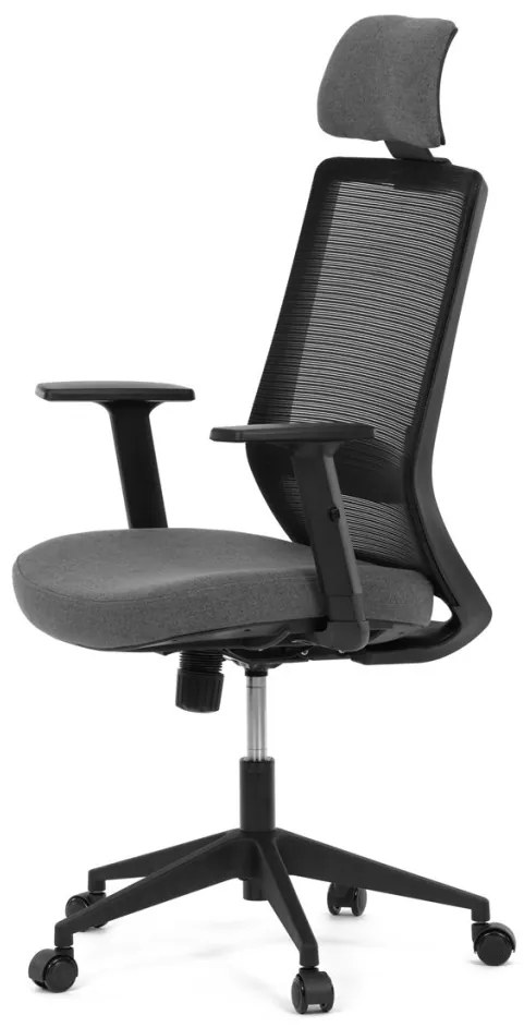 Scaun pivotant negru cu mecanism sincron. KA-V3329