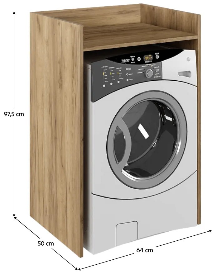 VOJTO mosógépszekrény, artisan tölgy