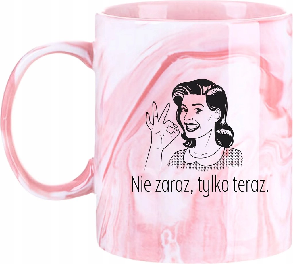 Bögre Márvány Ajándék Vicces Anyák Napja Nem Azonnal, Csak Most.