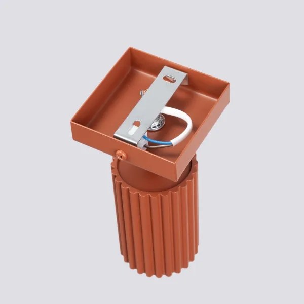 Sollux SL.1635 - Fali spotlámpa KARBON 1xGU10/10W/230V piros