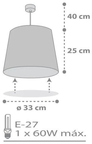 Dalber 82212B - Gyermekcsillár STAR LIGHT 1xE27/60W/230V fehér