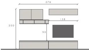 Infinity 2.0 6 db-os szett bézs / Cadiz tölgy / láva