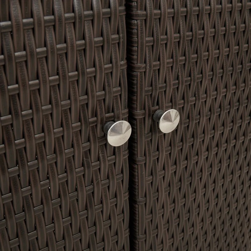 Tárolószekrény Barna 100x36x102 cm Rattan
