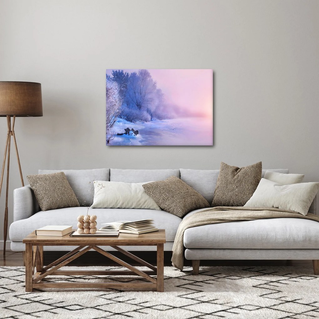 Kép - Befagyott folyó (70x50 cm)
