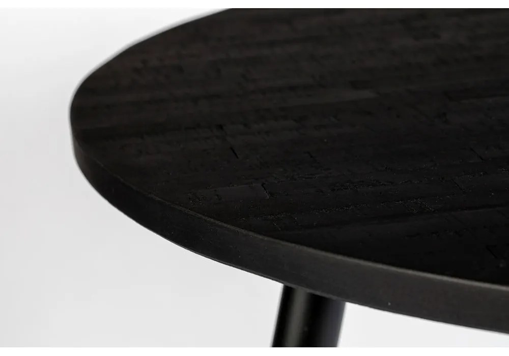 Teakfa kerek étkezőasztal ø 110 cm Mo – White Label