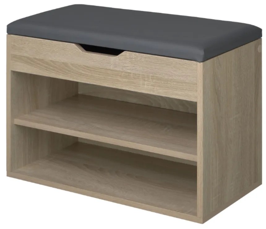 Intenso cipőpad / cipőtároló - 60 cm (sonoma tölgy)
