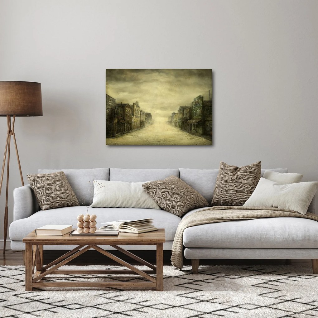 Egy nyugati város képe (70x50 cm)