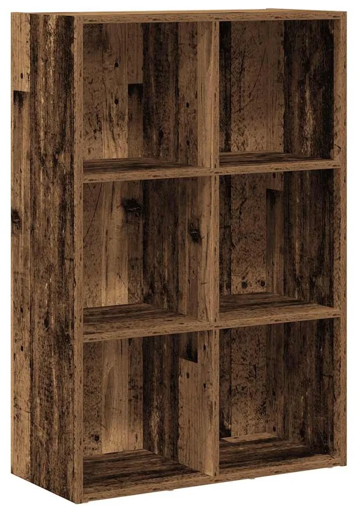 Régi fa szerelt fa könyv-/tálalószekrény 66 x 30 x 98 cm