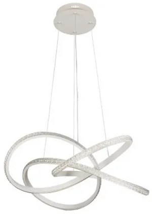 LED fényerőszabályozható, kábelen függesztett csillár LED/95W/230V 3000-6500K átm. 57 cm + távirányító