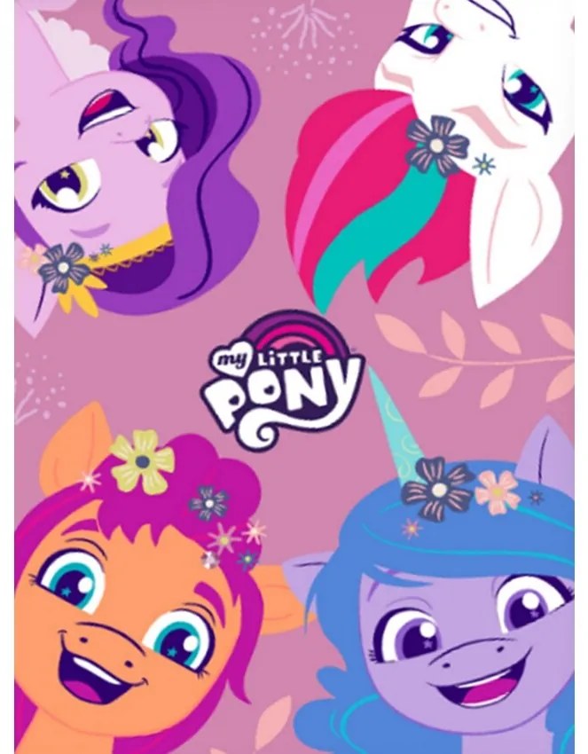 Carbotex Gyermek takaró My little Pony Játékospónik, 110 x 140 cm