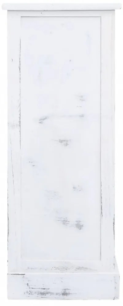fehér fa fiókos szekrény 60 x 30 x 75 cm