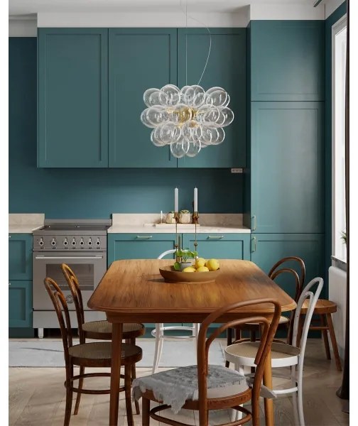 ByRydens 4200440-6509 - GROSS drótkábeles csillár 8xG9/5W/230V átlátszó