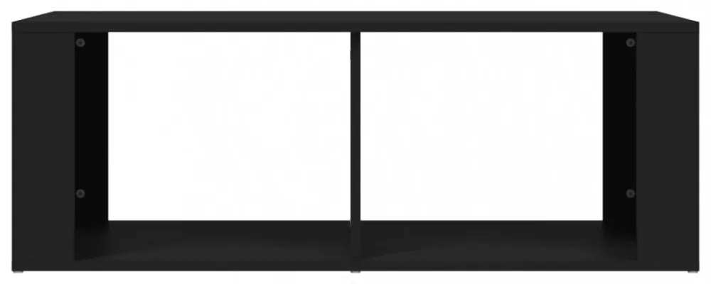 fekete szerelt fa dohányzóasztal 100 x 50 x 36 cm