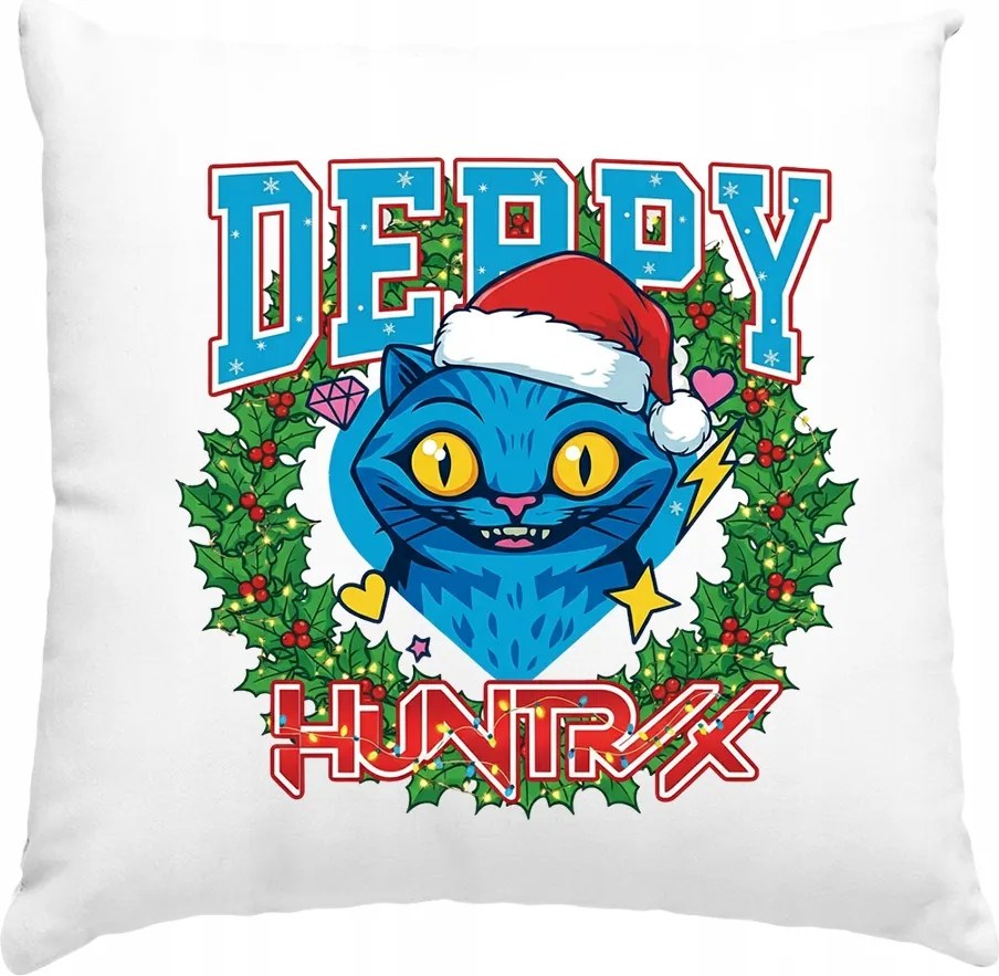 Karácsonyi párna Huntrix Derpy fehér