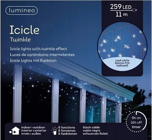 Fényfüzér Kaemingk 11 cm hálós fehér