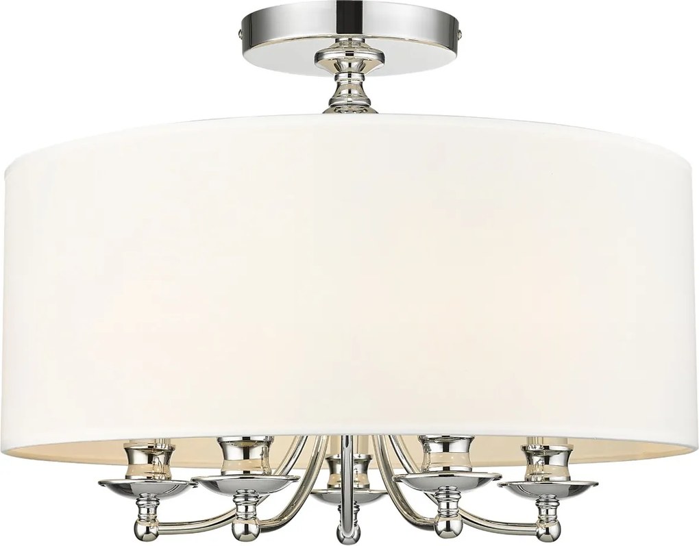 Cosmolight glamour modern mennyezeti lámpa abu dhabi fehér króm cosc05428ch-wh