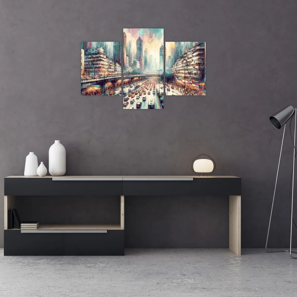 Kép - Városi élet (90x60 cm)