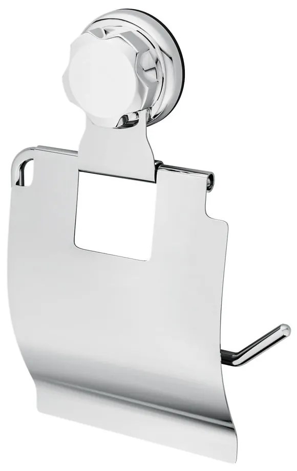 Ezüstszínű öntapadós fém WC-papír tartó Bestlock Bath – Compactor