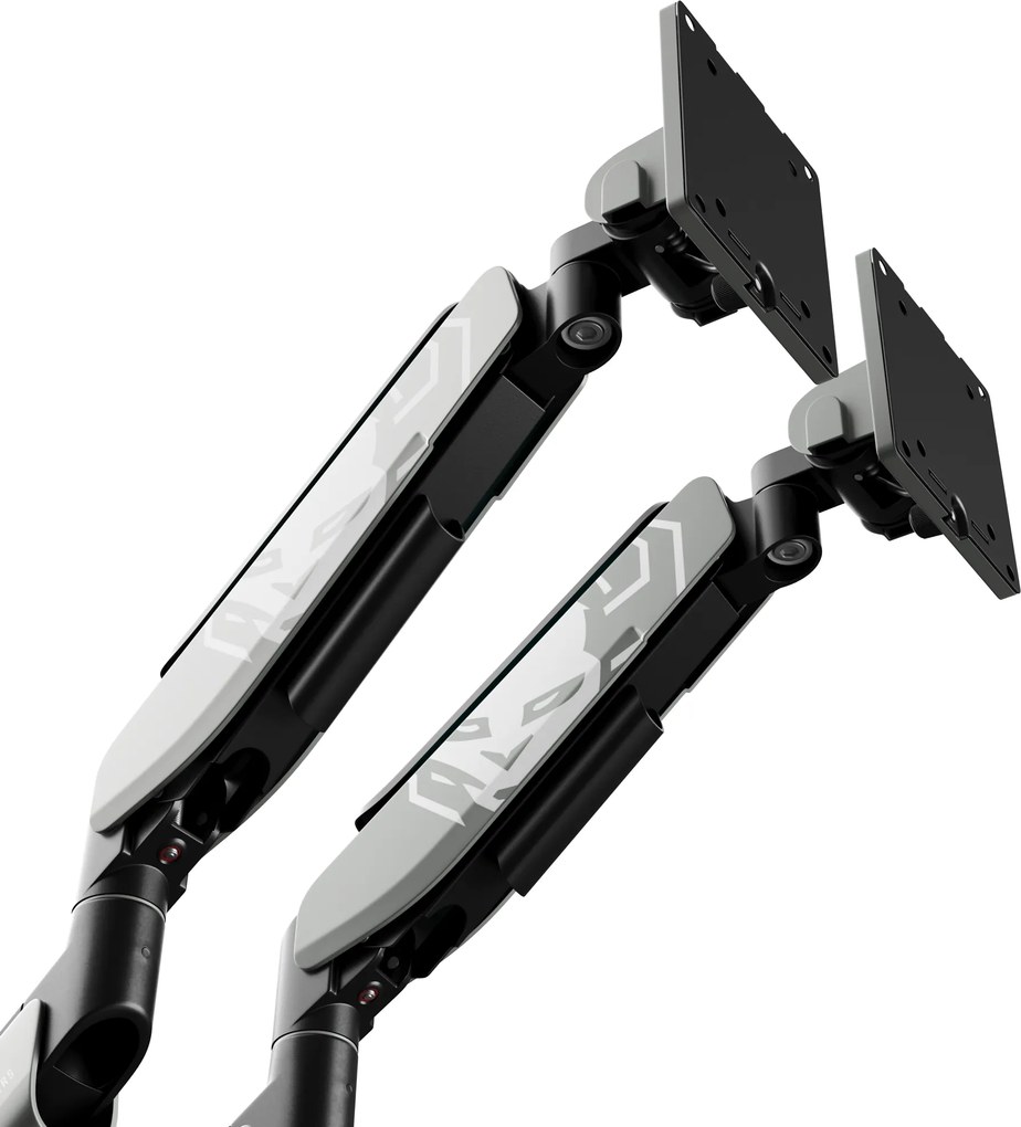 Dupla monitortartó 35" RGB, szürke-fekete: Diablo X-Arm Dual