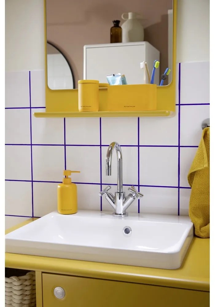 Mustársárga poligyanta fürdőszobai rendszerező vattakorongokhoz Tom Tailor T-Color Bath – Wenko