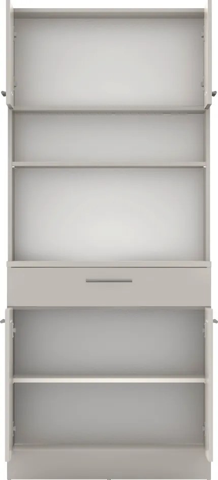 Négyajtós szekrény, kasmír, DOMIS NEW