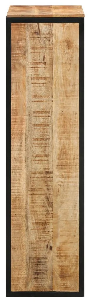 Cipőtartó 50x30x110 cm Tömör durva fa mangóból