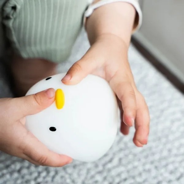 MegaLight - LED RGB Újratölthető gyermek érintős fürdőkád lámpa SWIMMY DUCK LED/5V